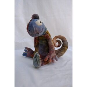 RETIRED Jellycat Colin Chameleon Lizard Plush Tie Dye Rainbow Stuffed Animal